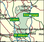 Hitchin & Harpenden - Local Map of the constituency