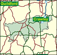 Horsham - Local Map of the constituency