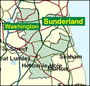 Houghton & Washington East - Local Map of the constituency