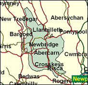 Islwyn - Local Map of the constituency