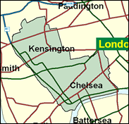 Kensington & Chelsea - Local Map of the constituency