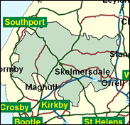 Lancashire West - Local Map of the constituency