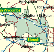 Beaconsfield - Local Map of the constituency