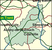 Leicestershire North West - Local Map of the constituency
