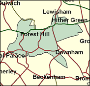 Lewisham West - Local Map of the constituency