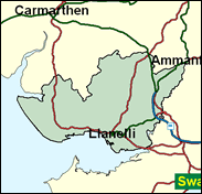 Llanelli - Local Map of the constituency