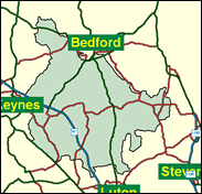 Bedfordshire Mid - Local Map of the constituency