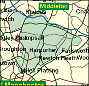 Manchester, Blackley - Local Map of the constituency