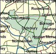 Manchester, Withington - Local Map of the constituency