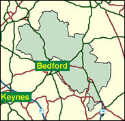 Bedfordshire North East - Local Map of the constituency