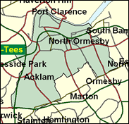 Middlesbrough - Local Map of the constituency