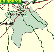 Midlothian - Local Map of the constituency