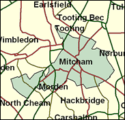 Mitcham & Morden - Local Map of the constituency