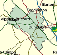 Bedfordshire South West - Local Map of the constituency