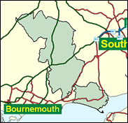 New Forest West - Local Map of the constituency
