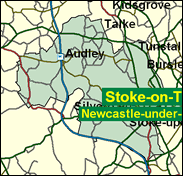 Newcastle-under-Lyme - Local Map of the constituency