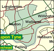 Newcastle upon Tyne East & Wallsend - Local Map of the constituency