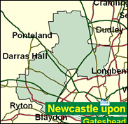 Newcastle upon Tyne North - Local Map of the constituency