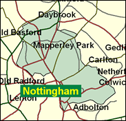 Nottingham East - Local Map of the constituency