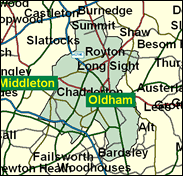 Oldham West & Royton - Local Map of the constituency
