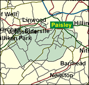 Paisley South - Local Map of the constituency
