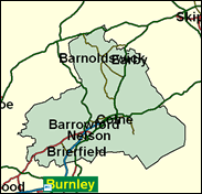 Pendle - Local Map of the constituency