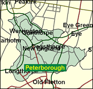 Peterborough - Local Map of the constituency