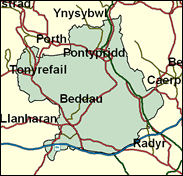 Pontypridd - Local Map of the constituency