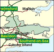 Rayleigh - Local Map of the constituency