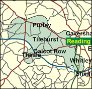Reading West - Local Map of the constituency