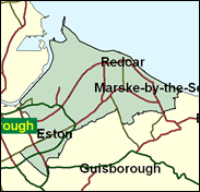 Redcar - Local Map of the constituency