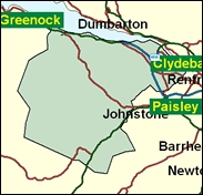 Renfrewshire West - Local Map of the constituency