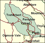 Rhondda - Local Map of the constituency
