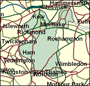 Richmond Park - Local Map of the constituency