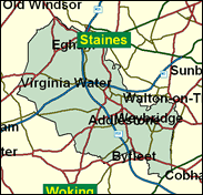 Runnymede & Weybridge - Local Map of the constituency