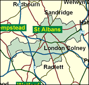 St Albans - Local Map of the constituency
