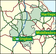 Sedgefield - Local Map of the constituency