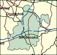 Sevenoaks - Local Map of the constituency