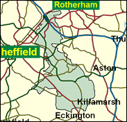 Sheffield, Attercliffe - Local Map of the constituency