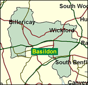 Billericay - Local Map of the constituency