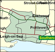 Southend West - Local Map of the constituency