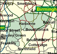 Birmingham, Edgbaston - Local Map of the constituency