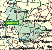Spelthorne - Local Map of the constituency