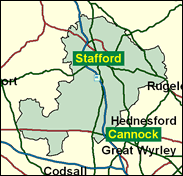 Stafford - Local Map of the constituency