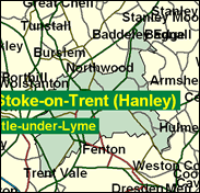 Stoke-on-Trent Central - Local Map of the constituency