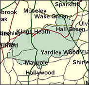 Birmingham, Hall Green - Local Map of the constituency
