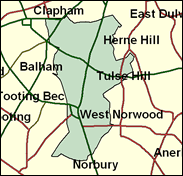 Streatham - Local Map of the constituency