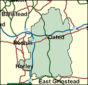 Surrey East - Local Map of the constituency