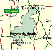 Sussex Mid - Local Map of the constituency