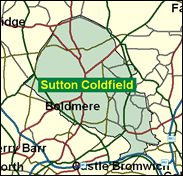 Sutton Coldfield - Local Map of the constituency